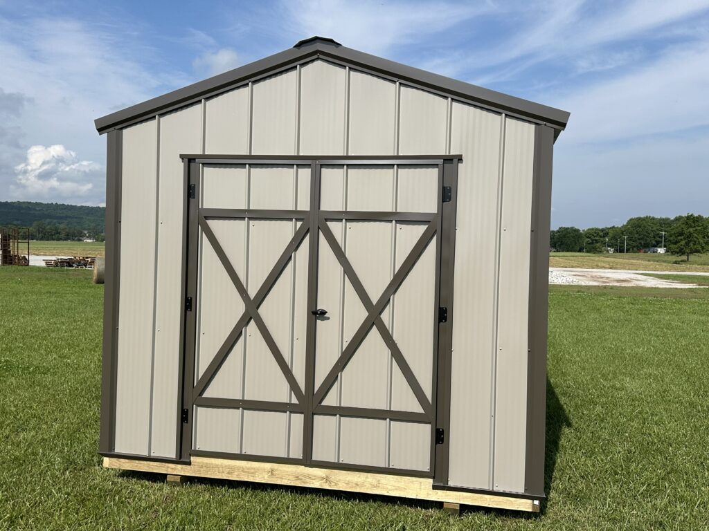 9x12 A-Frame Metal Shed for Sale in Arkansas | Stock #9X12TBS