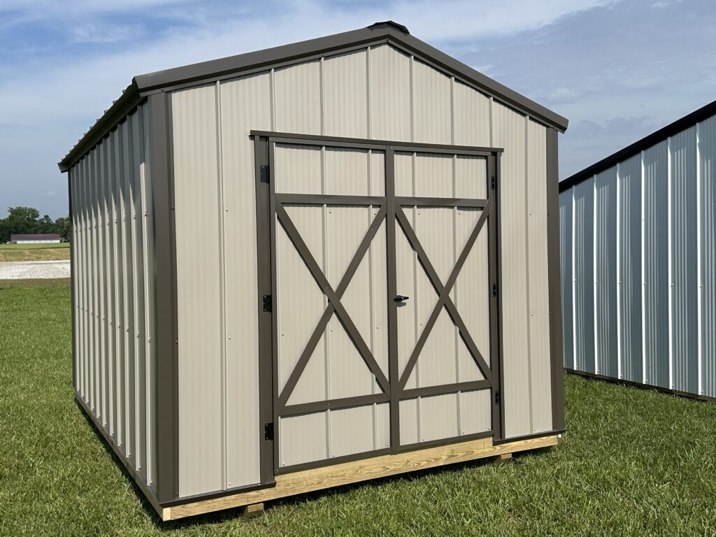 9x12 A-Frame Metal Shed for Sale in Arkansas | Stock #9X12TBS