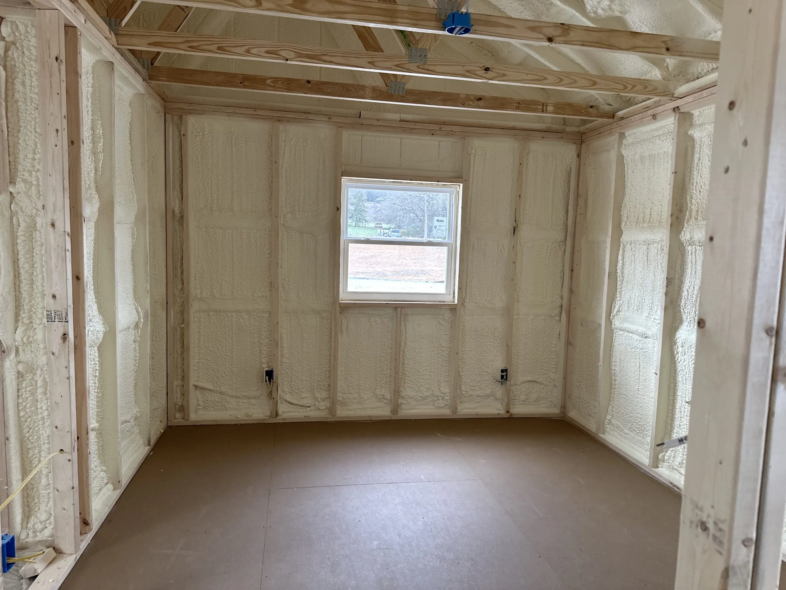 tiny house shed insulation 9